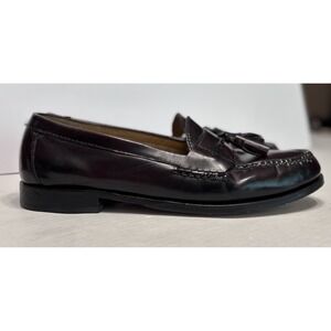 Cole Haan Pinch Tassel Loafers Burgundy Leather Dress Shoes Men's 11.5 D 03507**